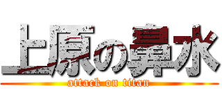 上原の鼻水 (attack on titan)