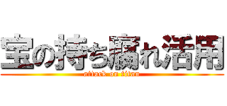 宝の持ち腐れ活用 (attack on titan)