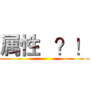 属性   ？！ ()