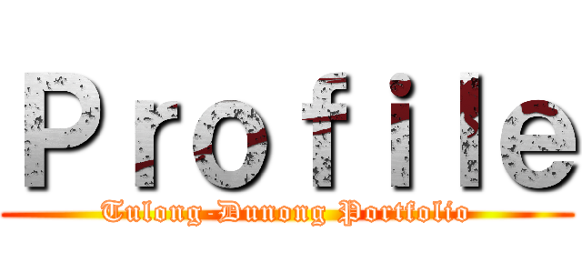 Ｐｒｏｆｉｌｅ (Tulong-Dunong Portfolio)