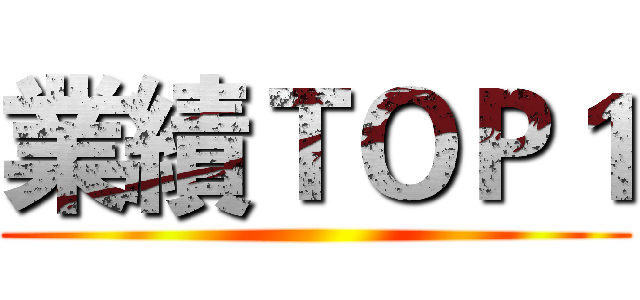 業績ＴＯＰ１ ()