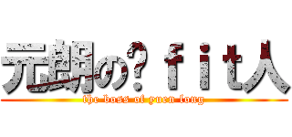 元朗の揸ｆｉｔ人 (the boss of yuen long)