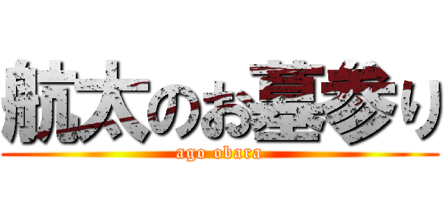 航太のお墓参り (ago obara)