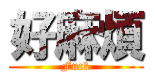 好麻煩 (Fuck)