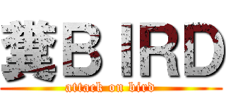 糞ＢＩＲＤ (attack on bird)