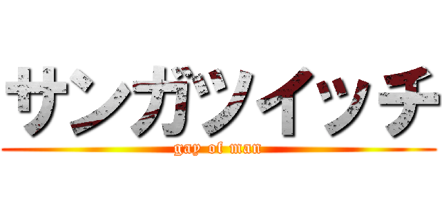 サンガツイッチ (gay of man)