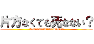 片方なくても死なない？ (Katahounakutemosinanai?)