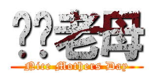 叼你老母 (Nice Mothers Day)