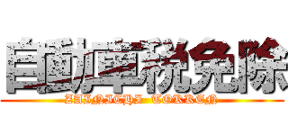 自動車税免除 (ZAINICHI  TOKKEN)