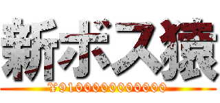 新ボス猿 (¥9100000000000)