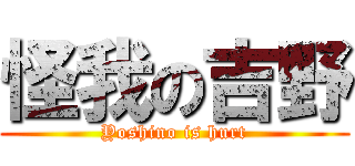 怪我の吉野 (Yoshino is hurt)