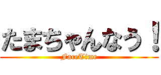 たまちゃんなう！ (FaceTime)