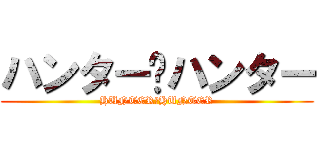ハンター✖ハンター (HUNTER✖HUNTER)