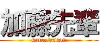 加藤先輩 (kato senior)