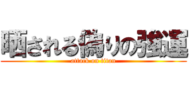 晒される偽りの強運 (attack on titan)