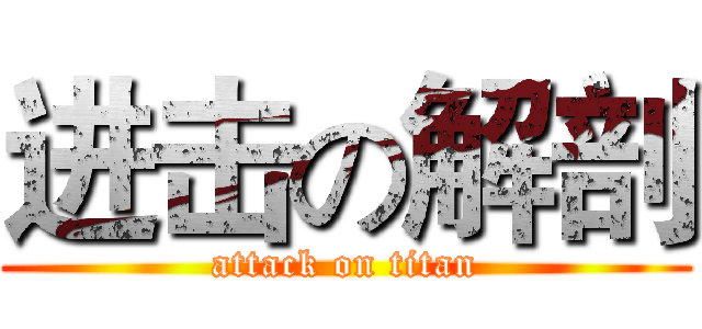 进击の解剖 (attack on titan)