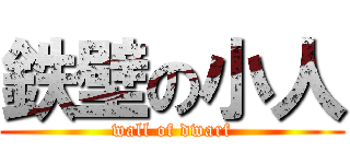 鉄壁の小人 (wall of dwarf)