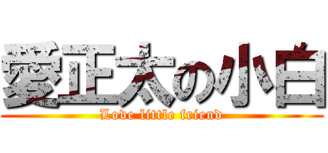 愛正太の小白 (Love little friend)