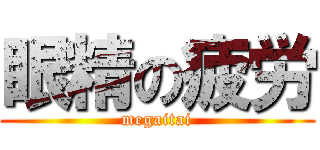 眼精の疲労 (megaitai)