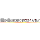 君の名はにぎにぎこはくんちょすき ()