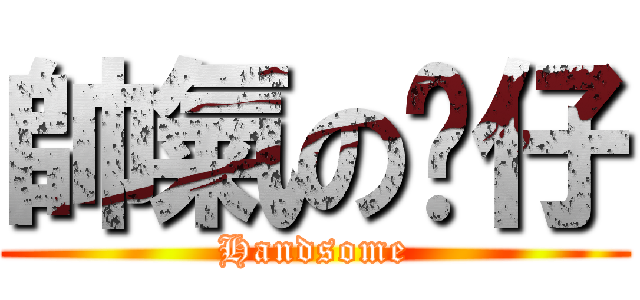 帥氣の貓仔 (Handsome)