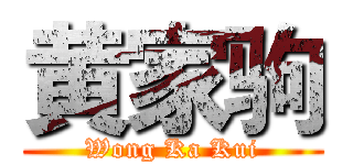 黄家驹 (Wong Ka Kui)