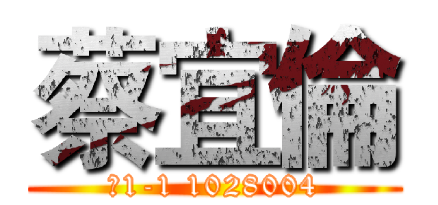 蔡宜倫 (電1-1 1028004)