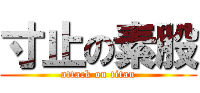 寸止の素股 (attack on titan)