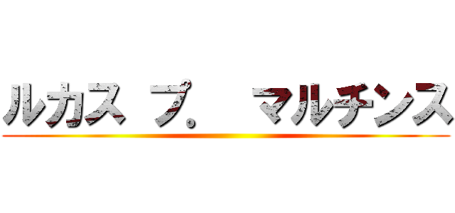 ルカス プ． マルチンス ()