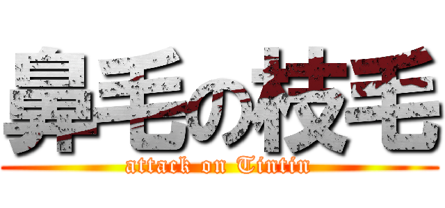 鼻毛の枝毛 (attack on Tintin)