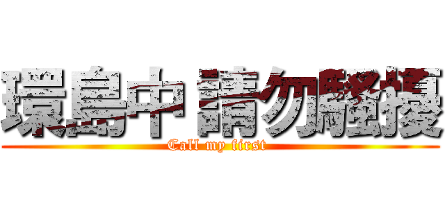 環島中 請勿騷擾 (Call my first )