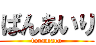 ばんあいり (toramaru)