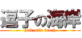 逗子の海岸 (half mile beach)