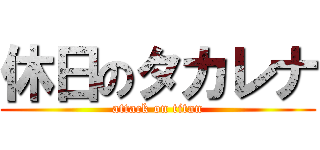 休日のタカレナ (attack on titan)