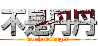 不是丹丹 (not hamburger)