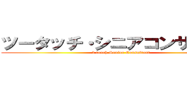 ツータッチ・シニアコンサル長島 (2 touch Senior Consultant)