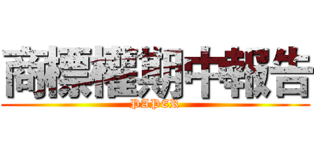 商標權期中報告 (PAPER)