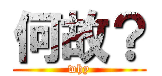 何故？ (why)