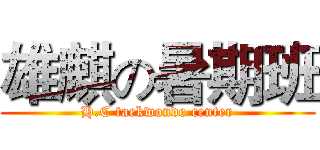 雄麒の暑期班 (H.C taekwondo center)