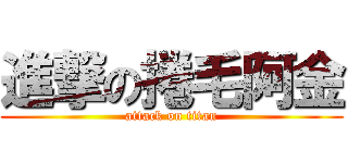 進撃の捲毛阿金 (attack on titan)