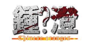 鍾汶澄 (Chinese oranges)