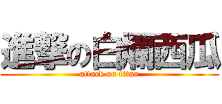 進撃の白爛西瓜 (attack on titan)