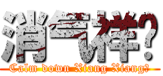 消气祥爷 (Calm down Xiang Xiang～)