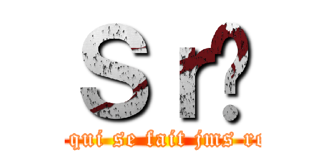 Ｓｒã (Le mec qui se fait jms respecte)