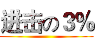 进击の３％ ()