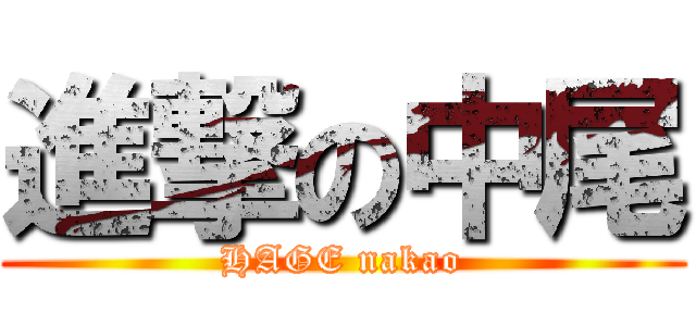 進撃の中尾 (HAGE nakao)