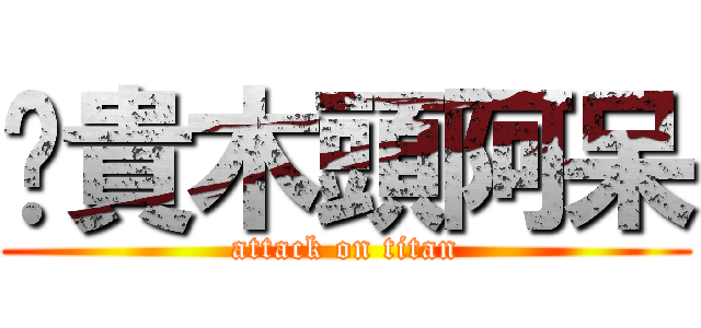 挖貴木頭阿呆 (attack on titan)