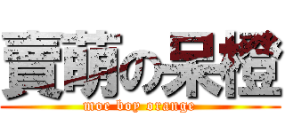 賣萌の呆橙 (moe boy orange)