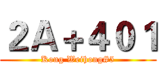 ２Ａ＋４０１ (Kong Weihong#5)