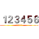 １２３４５６ (12345)